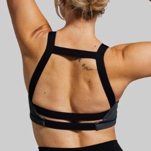 Born Primitive Moxie Sports Bra - Steel Smoke - Small